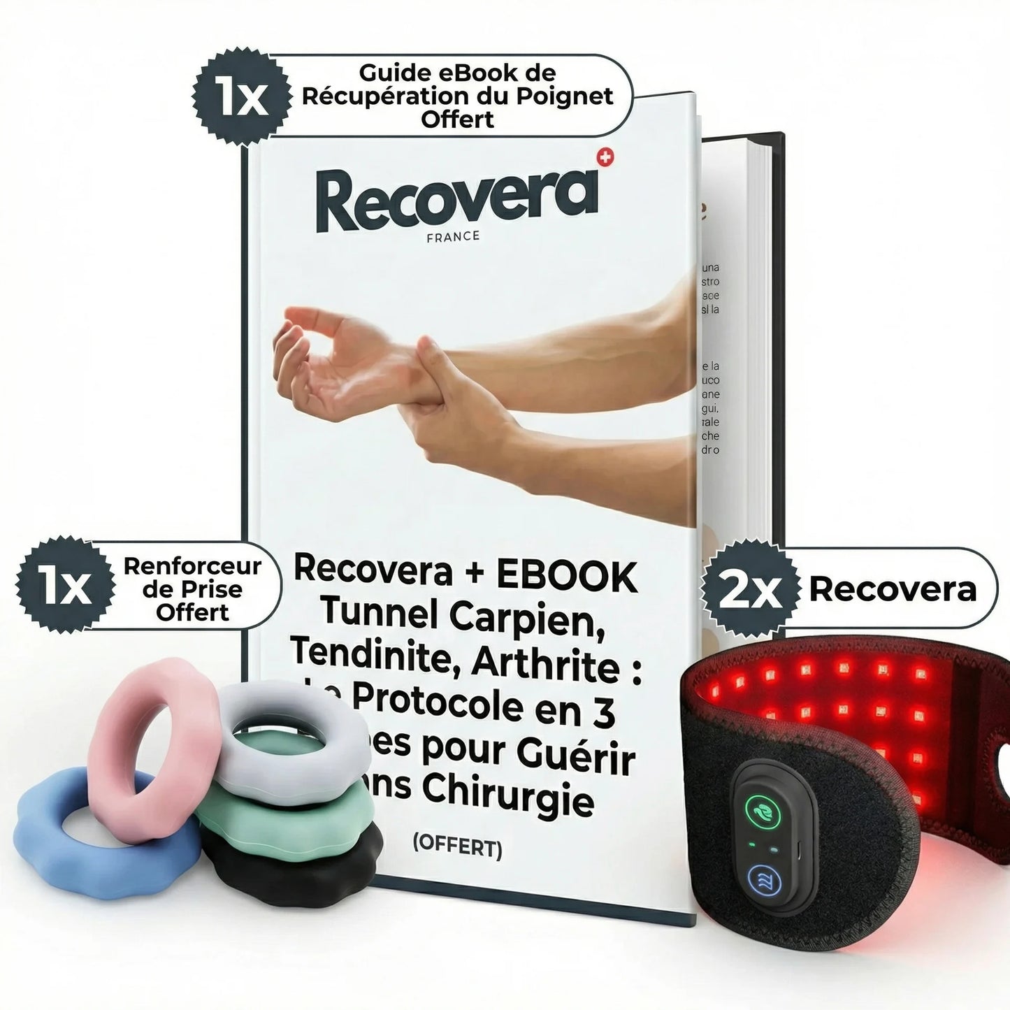 Recovera+ Attelle Thérapeutique à Lumière Rouge