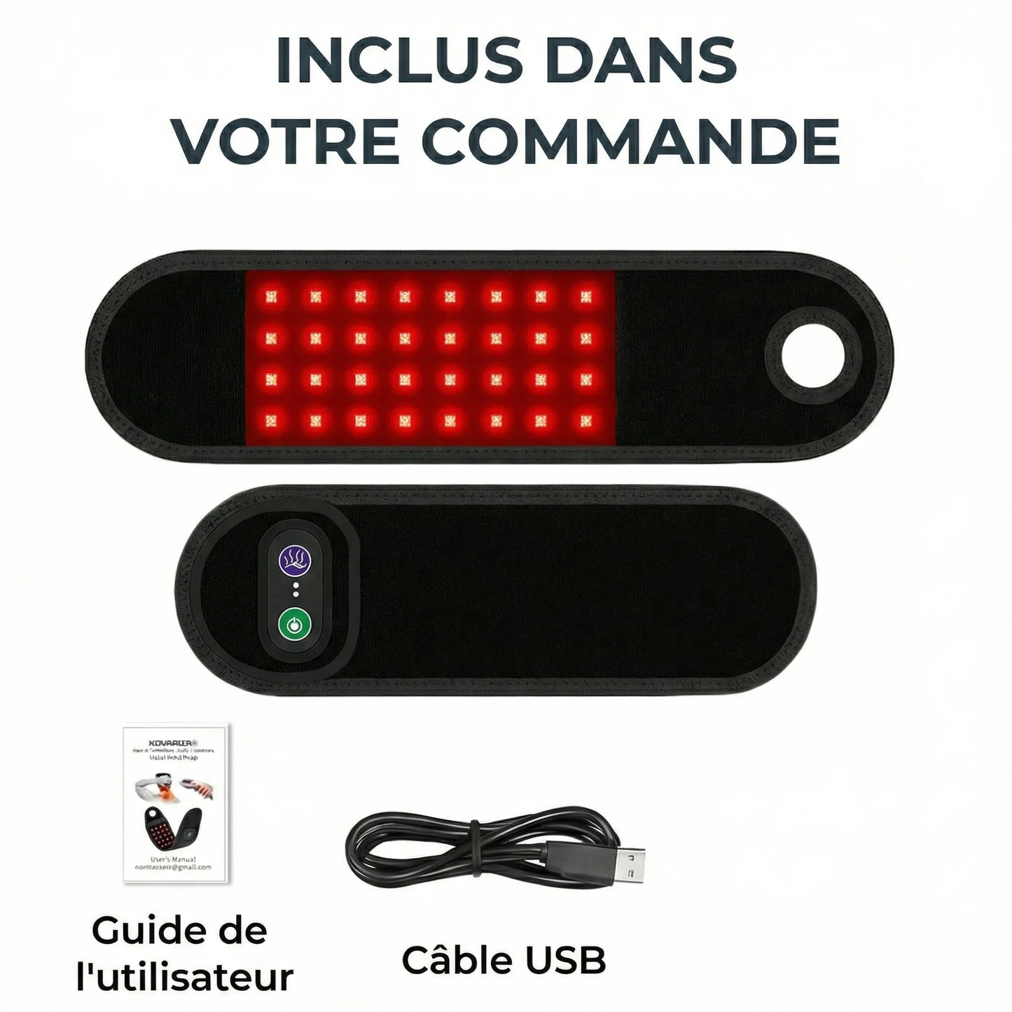 Recovera+ Attelle Thérapeutique à Lumière Rouge